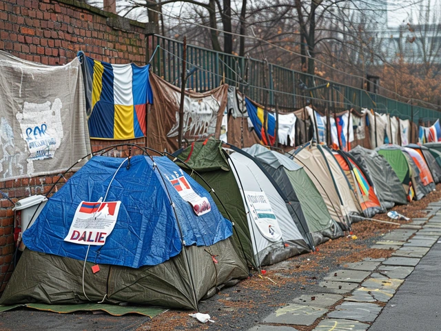 Odstranění tábořiště před Úřadem vlády v Praze 1: Krok k vyčištění města